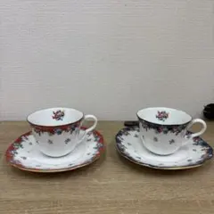 KENZO花柄 磁器カップとソーサー ペアセット