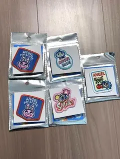 エンジェルブルー エンブル ししゅうステッカー 刺繍 シール ワッペン 5枚
