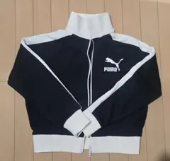 PUMA ジップアップジャケット ネイビー/ホワイト