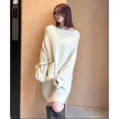 FRAY I.D ラクーンニットミニワンピース