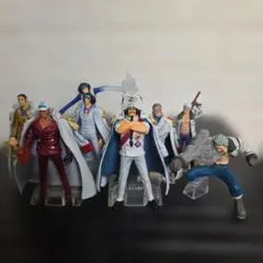 ワンピース 海軍大将 フィギュア 5体セット ケース付き ONE PIECE 海軍大将 赤犬 青キジ 黄猿 藤虎 緑牛 フィギュア 5体