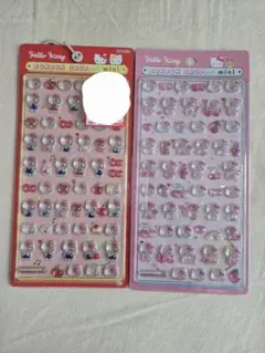 サンリオ　ボンボンドロップシール　mini ミニ ハローキティ ピンク　赤