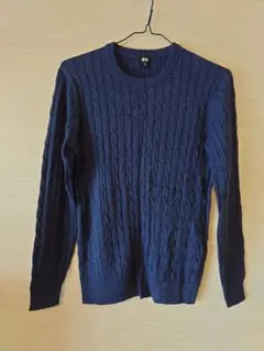 【希少】販売停止モデル　新品未使用　ユニクロ　ケーブルクルーネックセーター