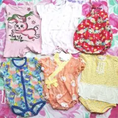 新品未使用入り★80cm女の子 ロンパースまとめ売り