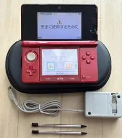 [거의 사용하지 않고 예뻐요] 닌텐도 3DS 본체 메탈릭 레드 [특전 포함]