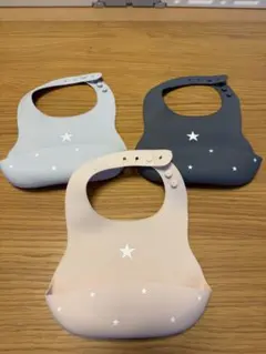 シリコンビブ 3枚セット 食洗機可 お食事エプロン