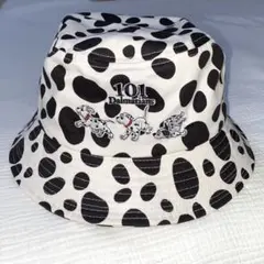 ディズニー　キャップ　バケットハット　ダルメシアン　101匹わんちゃん