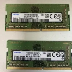 Samsung 8GB DDR4-3200 メモリ 2枚