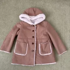 キッズ　ムートンコート　ベージュ 120 a.v.v