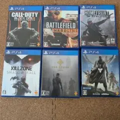 【PS4】FPS・アクションゲーム 豪華6本まとめ売り！CoD・BF・キルゾーン
