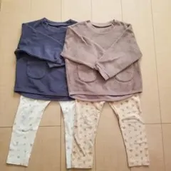 UNIQLO フリース トレーナー・レギンスセット 100cm ユニクロ