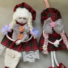 チャーム人形 2体セット ハンドメイド 人形チャーム 2体セット - メルカリ