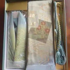 正絹　組紐　帯締め　帯揚げ　セット　ヌ3　着物　紬　振袖　小紋　訪問着　手組紐