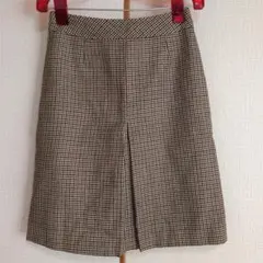 古着チェック柄スカート サイズ60
