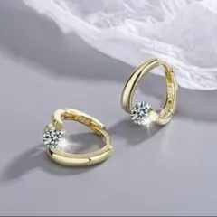 PA081【フープ✧︎全2色】ピアス　再入荷　14K　高みえ　小顔　ゴールド