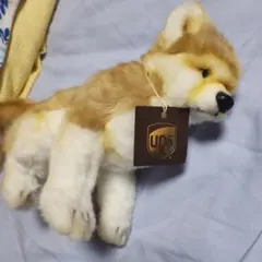 UPS ぬいぐるみ 犬 茶色と白　限定　柴犬　HANSA　ハンサのサムネイル