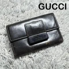 激レア・美品】グッチ 6連キーケース シェリーラインブラック オールド