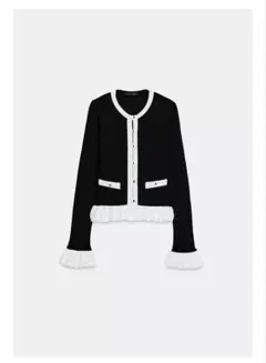 2025年最新】コントラストニットカーディガン zaraの人気アイテム