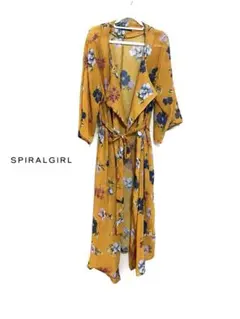 SPIRALGIRL スパイラルガール ガウン 羽織り 黄色 花柄のサムネイル