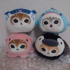 モフサンド 海の生き物にゃん かおマスコット ぺんぎん たこ ふぐ ジンベイザメ