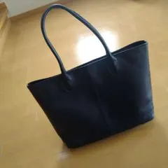 BEAMS　レザートートバッグ（ネービー）