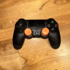 正常動作品　PS4 コントローラー ブラック オレンジ
