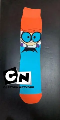 【海外のお土産品　靴下】カートゥーンネットワーク　デクスターズラボ