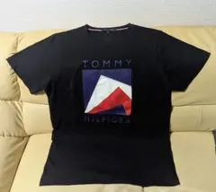 T*u様 TOMMY HILFIGER ブラック Tシャツ Lサイズ, ユニセッ