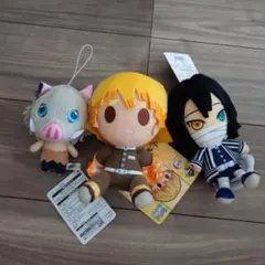 鬼滅の刃　ぬいぐるみセット （伊之助•善逸•伊黒小芭内）