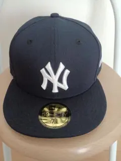 ば*し様 New Era 59FIFTY ネイビーキャップ 7 3/8