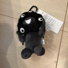 黒ミャクミャク　座り　カラビナ付き