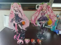 タイトーくじ　桜ミク とってもおおきなクリアスタンドセット
