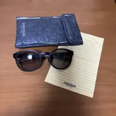 JINS サングラス　ブラック　ケース　メガネ拭き付き　JINS&SUN