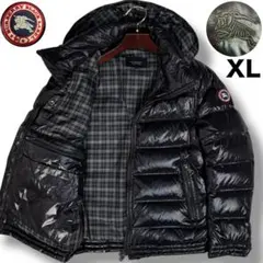 未使用級 バーバリーブラックレーベル 刺繍ロゴ 2way ダウンジャケット XL