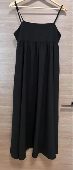キャミロングワンピース ブラック