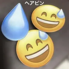 ヘアピン ヘアクリップ 顔文字 絵文字