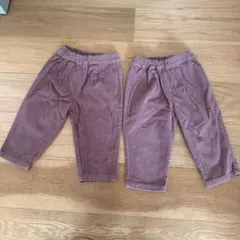 パンツ 80cm ピンク 2枚セット 双子 まとめ売り