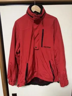 90s POLO SPORT 赤 プルオーバー ナイロンジャケット フード付き