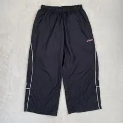 アシックス ウインドブレーカー トレーニングパンツ レディース ブラック M