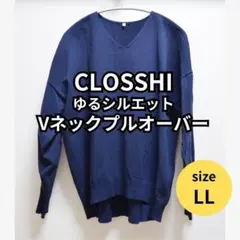 LLサイズ　CLOSSHI　クロッシー　ドルマンVネックプルオーバー　紙タグありのサムネイル
