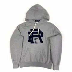 ポロラルフローレン パーカー スウェット 袖ポニー ロゴ 近年 グレー M