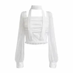 YILON LACE GATHER TOP ピンクベージュ - メルカリ