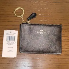 新品♡COACH ブラックレザー コインケース