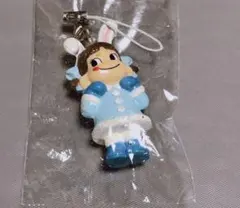 ぺこちゃんストラップ 水色 うさぎ