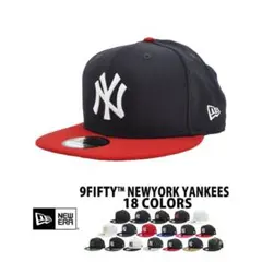 NEW ERA 59FIFTY ヤンキース　紺　赤　キャップ