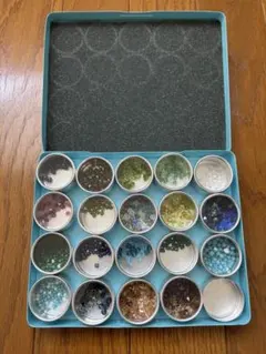 ビーズセット 青色収納ケース付き