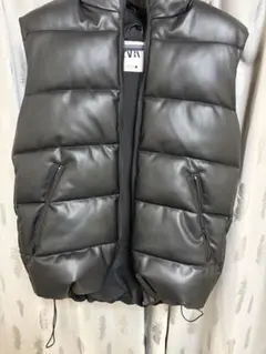 ZARA グレー ダウンベスト S