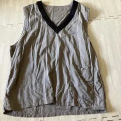 チャオパニック ベスト　夏　リバーシブル　ベージュ　メンズ　レディース