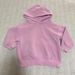 devirockキッズ100cm長袖裏起毛トレーナー　パーカースウェット　ピンク
