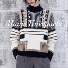 専用【美品】Mame Kurogouchi ジャガードパネルニット Mame Kurogouchi ジャガードパネルニット - メルカリ